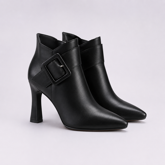 Pas de Luxe | Botines de tacón con hebilla oversized